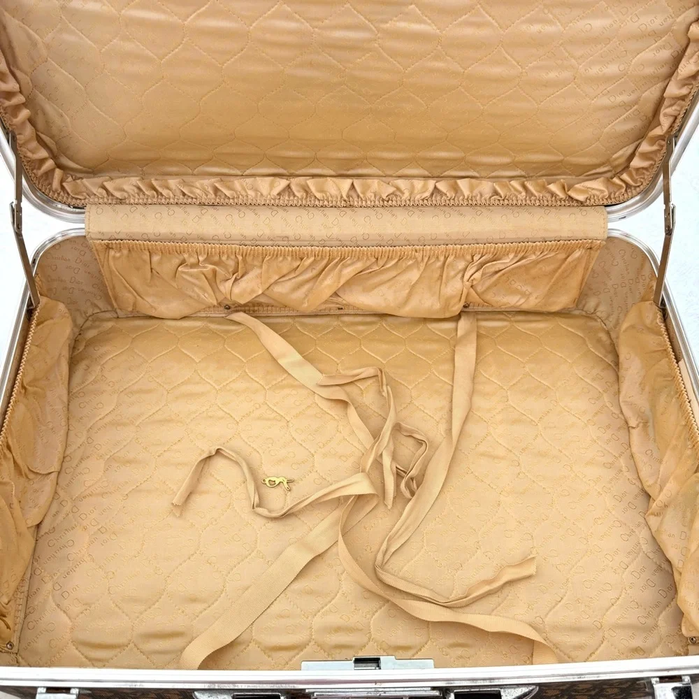 Vintage 1970s Christian Dior Diorissimo Pullman Suitcase 100% Authentic 28x18x8 - Picture 10 of 16